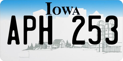 IA license plate APH253