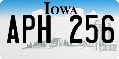 IA license plate APH256