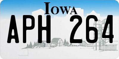 IA license plate APH264