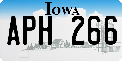 IA license plate APH266