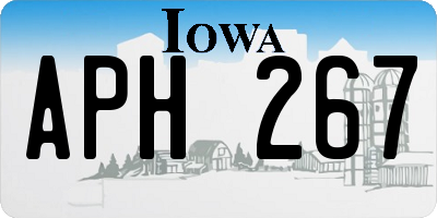 IA license plate APH267