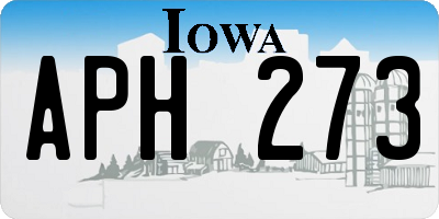 IA license plate APH273