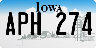 IA license plate APH274