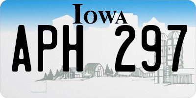 IA license plate APH297