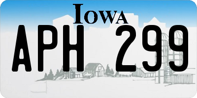 IA license plate APH299