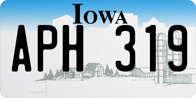 IA license plate APH319