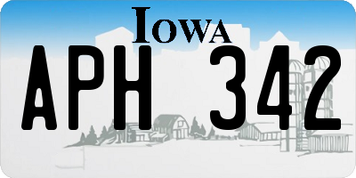 IA license plate APH342