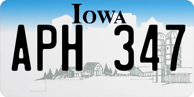 IA license plate APH347