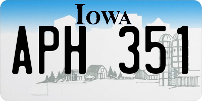 IA license plate APH351