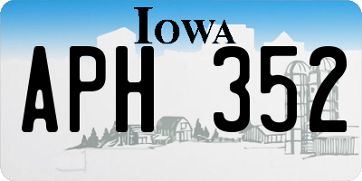 IA license plate APH352