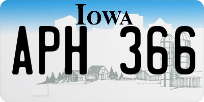 IA license plate APH366