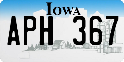 IA license plate APH367