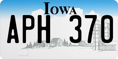 IA license plate APH370