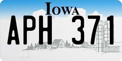 IA license plate APH371