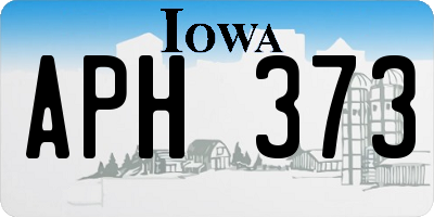 IA license plate APH373
