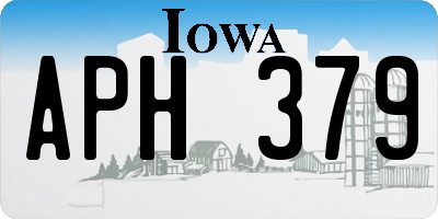 IA license plate APH379