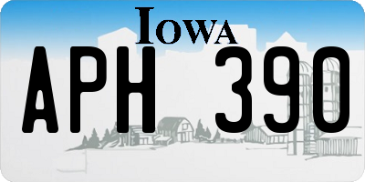 IA license plate APH390