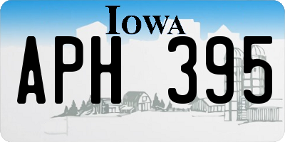 IA license plate APH395