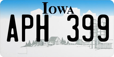 IA license plate APH399