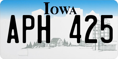 IA license plate APH425