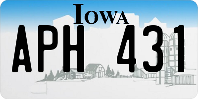 IA license plate APH431