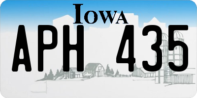 IA license plate APH435