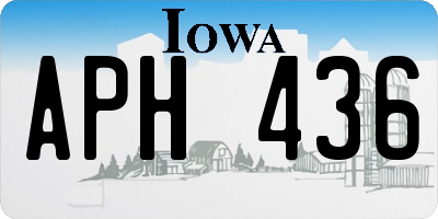 IA license plate APH436