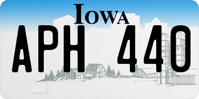 IA license plate APH440