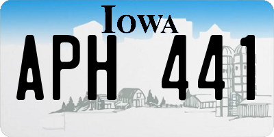IA license plate APH441