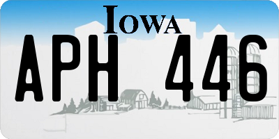 IA license plate APH446