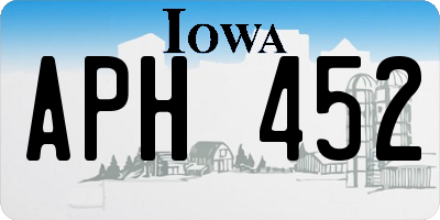 IA license plate APH452