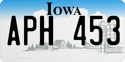 IA license plate APH453