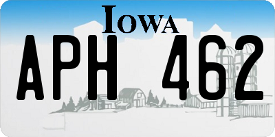 IA license plate APH462