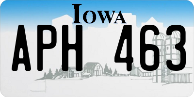 IA license plate APH463