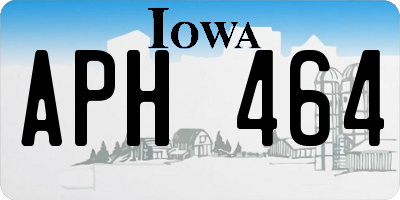 IA license plate APH464