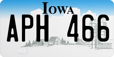 IA license plate APH466