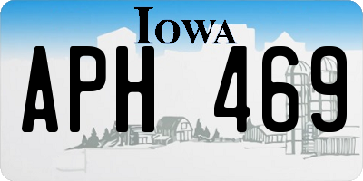 IA license plate APH469