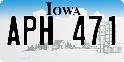 IA license plate APH471