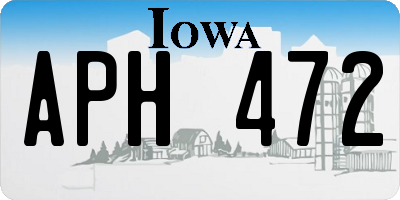 IA license plate APH472