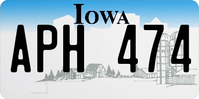 IA license plate APH474