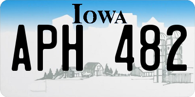IA license plate APH482