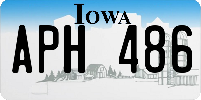 IA license plate APH486