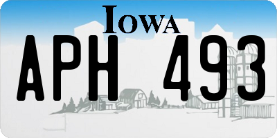 IA license plate APH493