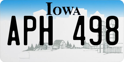 IA license plate APH498