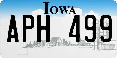 IA license plate APH499