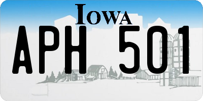IA license plate APH501