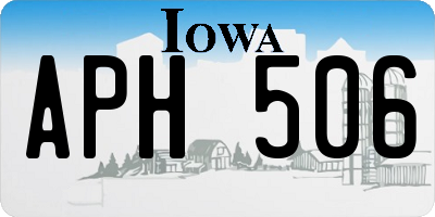 IA license plate APH506