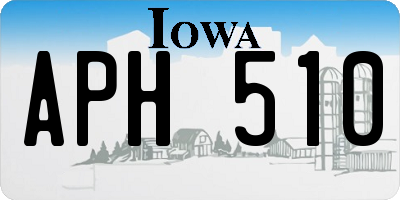 IA license plate APH510