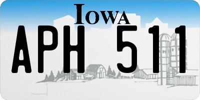 IA license plate APH511