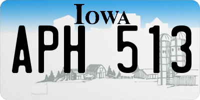 IA license plate APH513